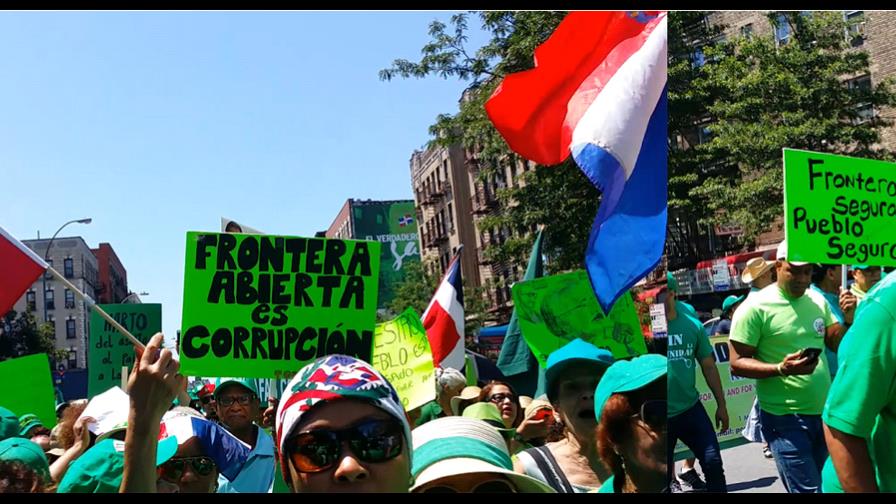 En Marcha Verde de Nueva York se “coló” el tema de la frontera dominico-haitiana 
