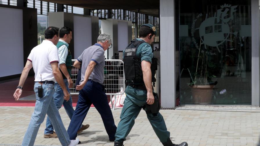 Preso y sin fianza, el presidente de la federación de fútbol española