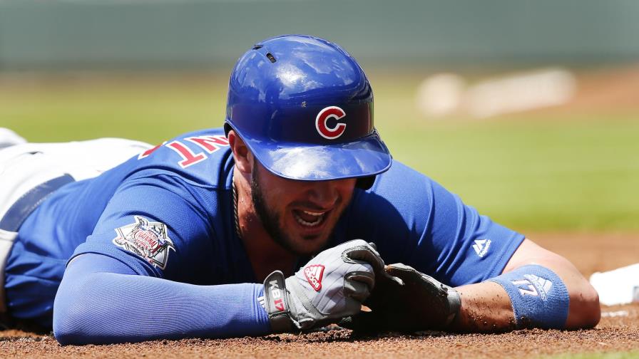 Kris Bryant se pierde partido de serie Cachorros-Cardenales por lesión 