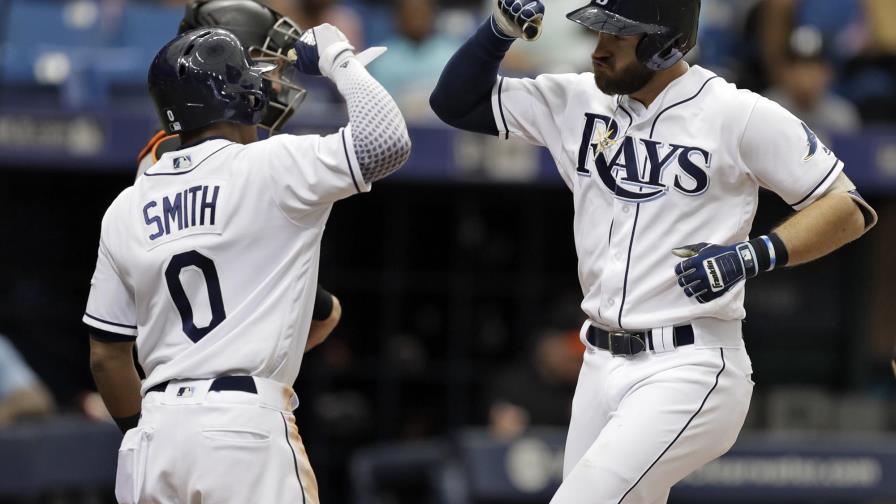 Evan Longoria y Steven Souza batean jonrones en triunfo de Rays 