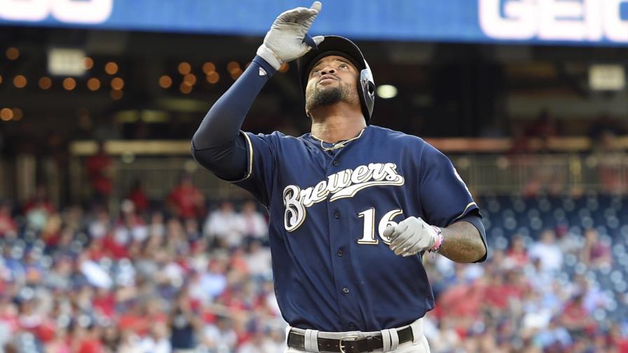 VÍDEO: Domingo Santana la sacó, pero Milwaukee cayó ante Washington