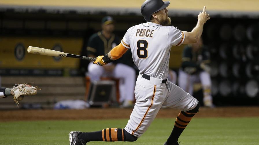 Gran ofensiva de Pence; Samardzija anula a Atléticos y Gigantes frenan mala racha 