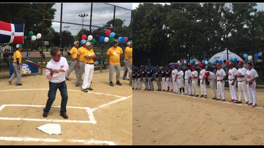 Excónsul Fernández fue  bateador de honor en el campeonato de softball Los Amigos de SAJOMA