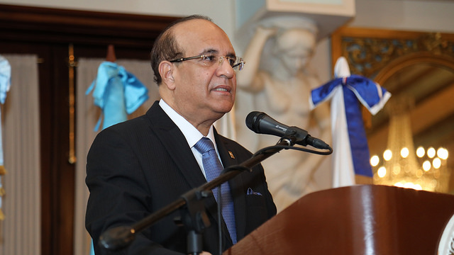 El presidente de la JCE también ofreció un discurso.