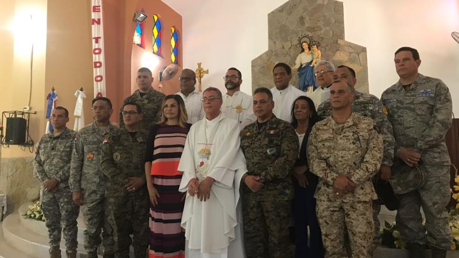Altos mandos militares participan de misa aniversario del Cesfront en Dajabón