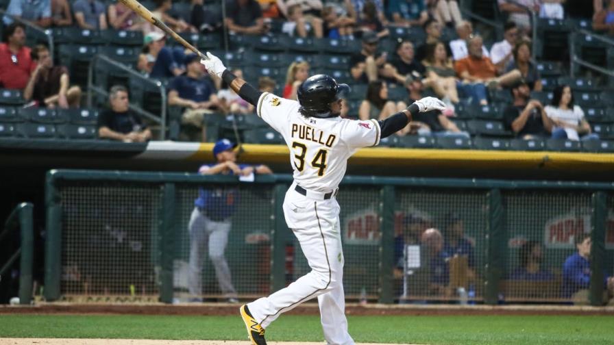 VIDEO: César Puello da su primer hit en triunfo de Angelinos; Dominicano 711 en las Grandes Ligas 