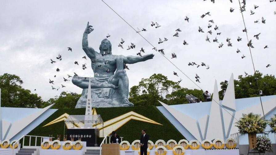 Nagasaki pide apoyar prohibición de armas atómicas tras 72 años del bombardeo