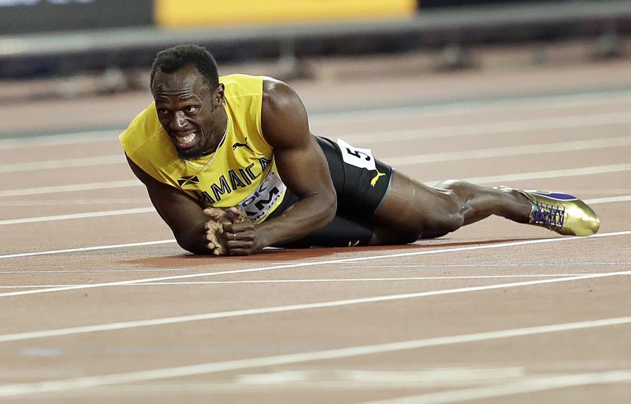 Amargo final: Bolt se lesiona en su última carrera 