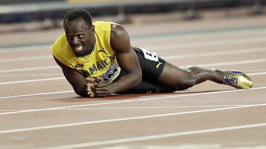 Amargo final: Bolt se lesiona en su última carrera 