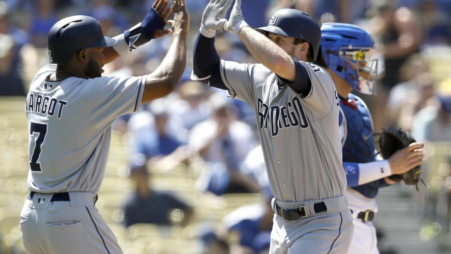 Manuel Margot, doble y hit, pero los Dodgers ganan serie a los Padres Manuel Margot, doble y hit, pero los Dodgers ganan serie a los Padres