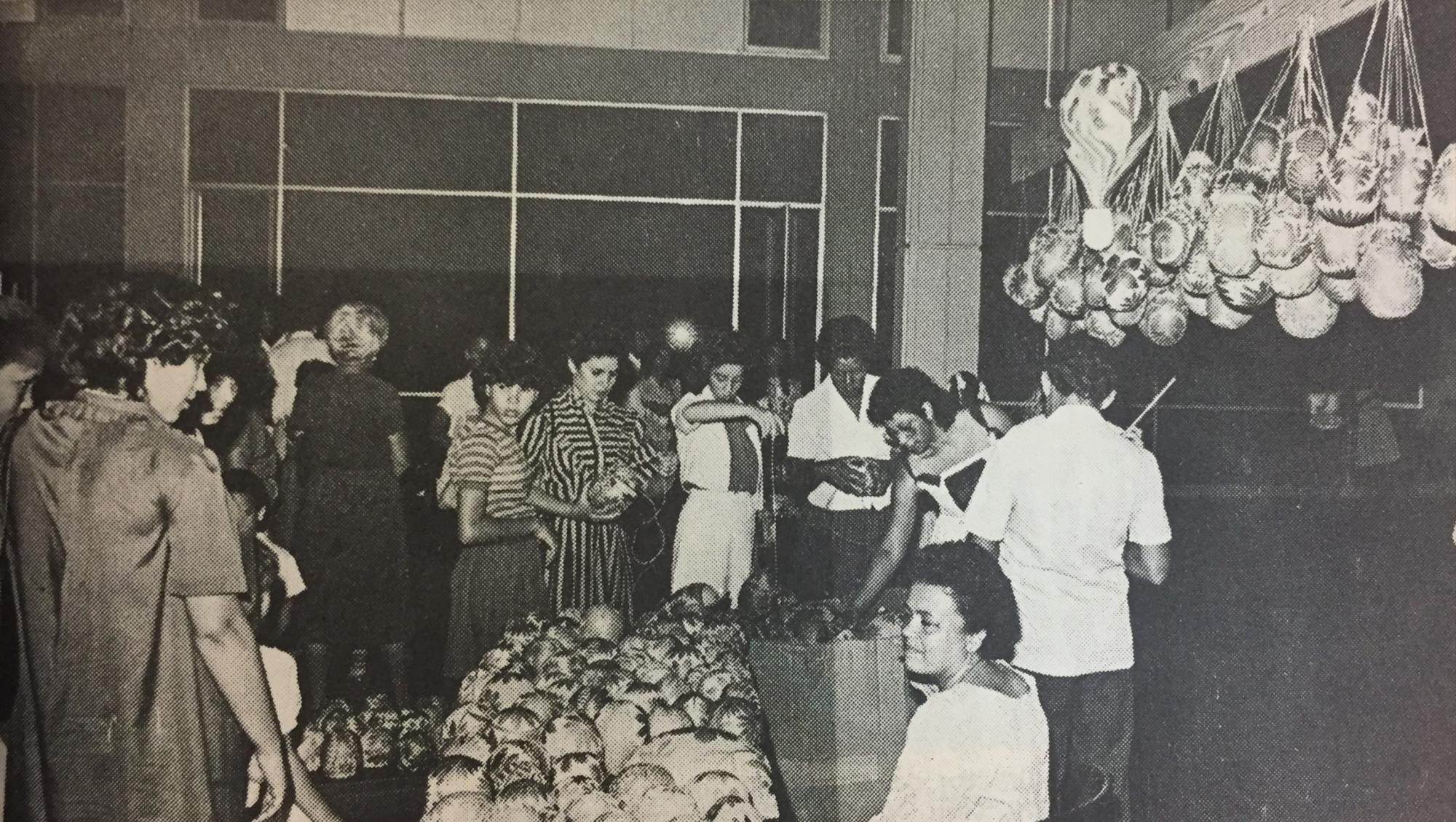 Una concurrida actividad realizada en el Museo en 1983.