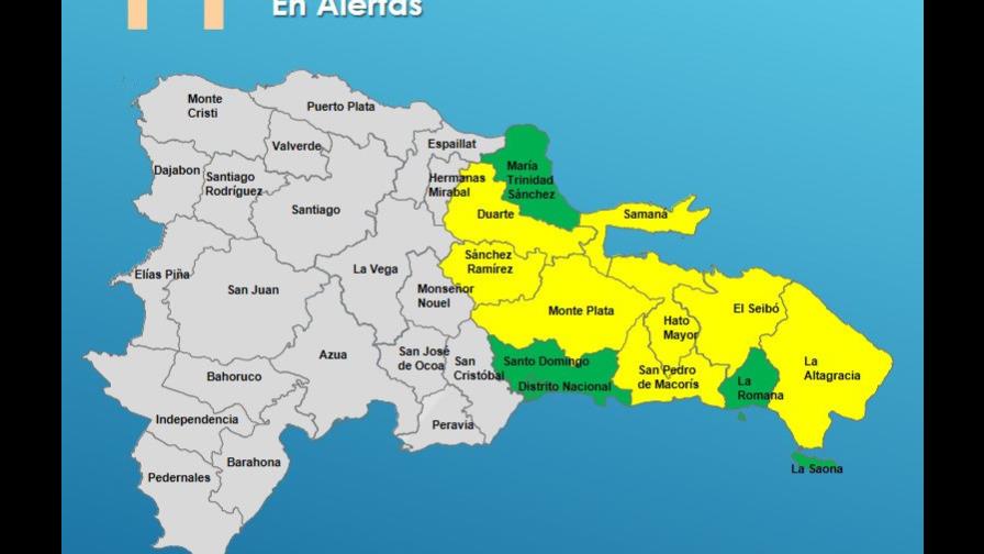 El COE incrementa a once las provincias en alerta