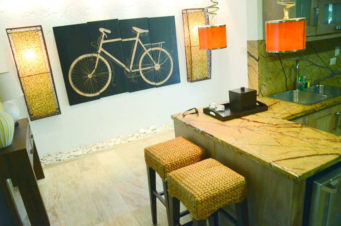 La decoración se distingue en cada una de las villas.