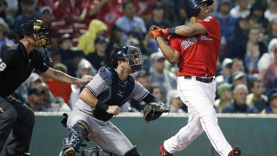 VÍDEOS: Devers y Sánchez se van para la calle; Boston viene de atrás para derrotar a los Yanquis