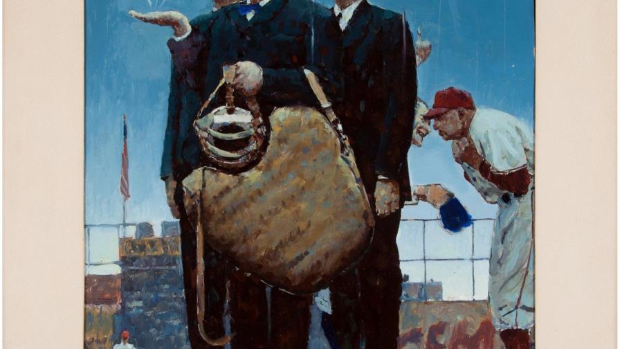 Pagan US$1,6 millones por pintura de béisbol de Norman Rockwell en una subasta 