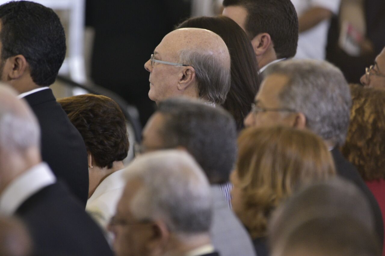 El expresidente Hipólito Mejía participó en la ceremonia.