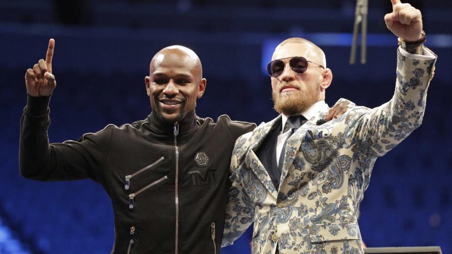 Todos sonríen, tras pelea Mayweather-McGregor 