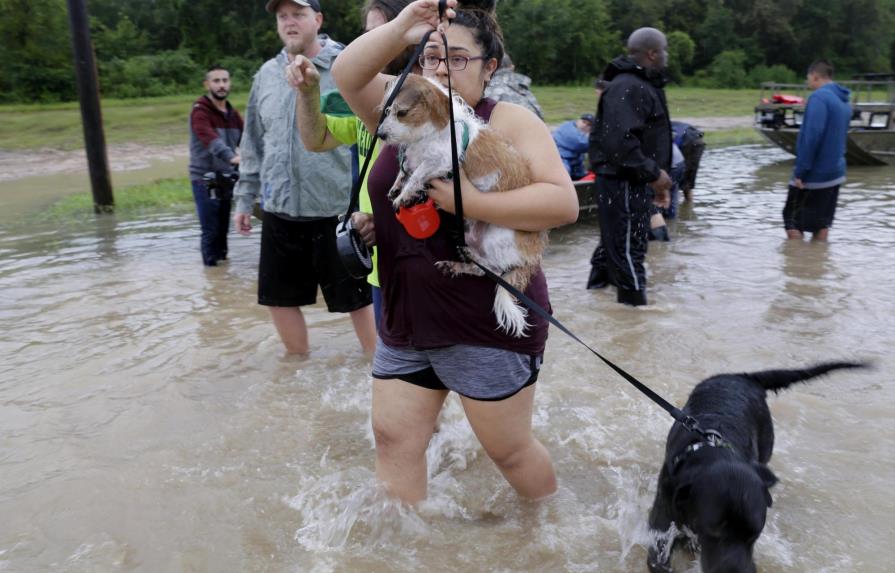 Cientos de personas esperan ser rescatados en Houston tras el paso de Harvey