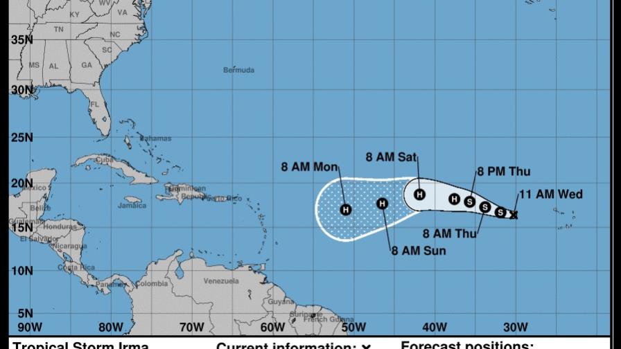 Se forma en el Atlántico la tormenta Irma