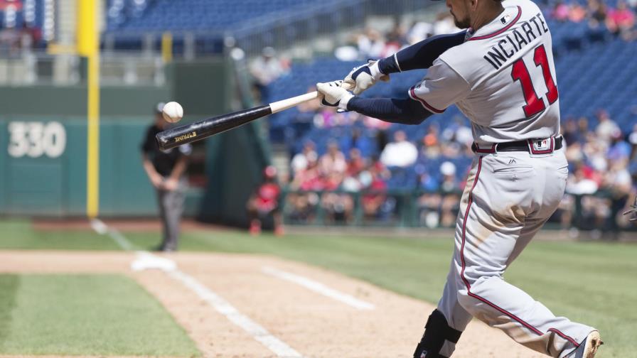 Inciarte tuvo un día de ocho indiscutibles para que Atlanta venza dos veces a los Filis
