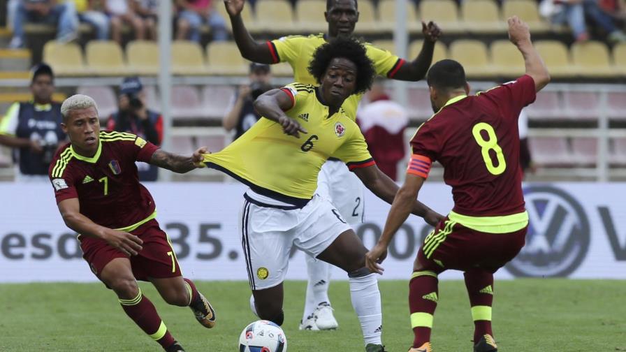 Colombia, sin James, se va con un empate ante Venezuela en eliminatoria mundialista