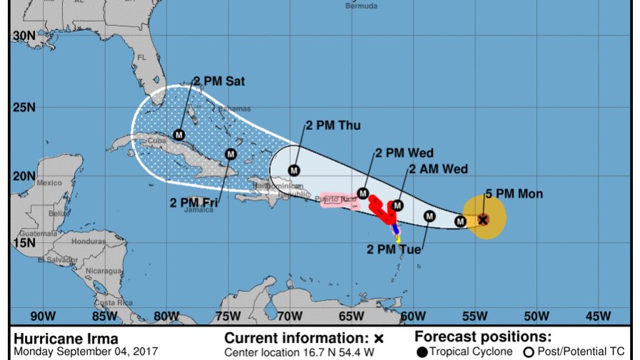 Irma es ya huracán categoría cuatro Irma es ya huracán categoría cuatro