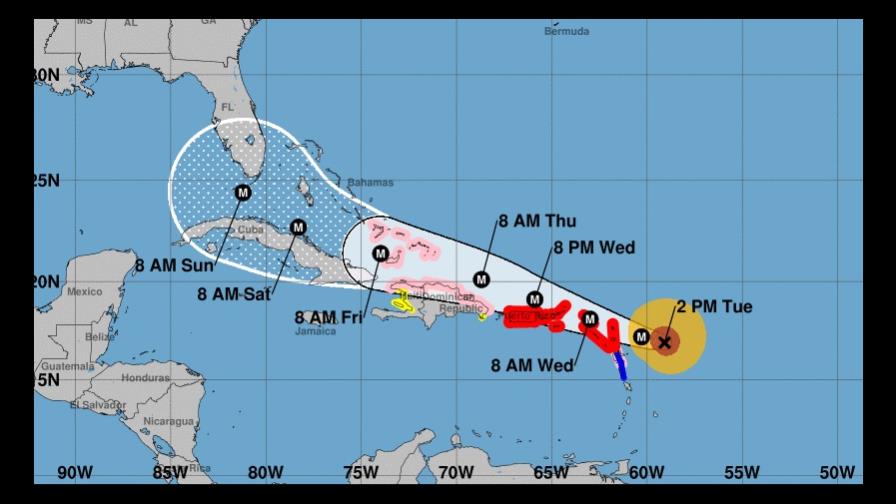 Irma se fortalece aún más cerca de las Antillas Menores y de Puerto Rico