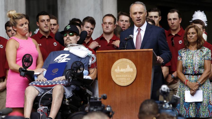 Honran en Boston a Pete Frates por su soporte a la enfermedad de Lou Gehrig