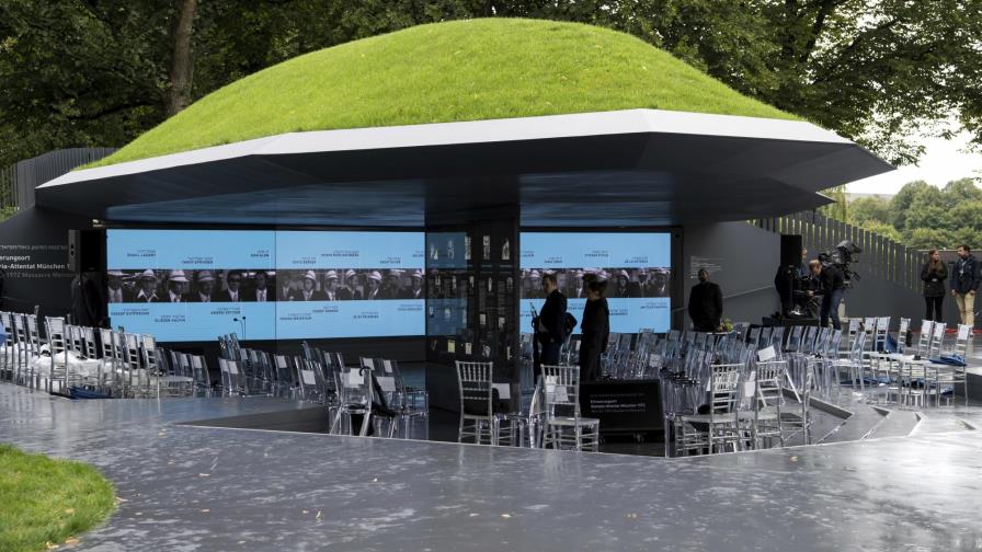 Develan monumento a israelíes asesinados en JJOO de Múnich 