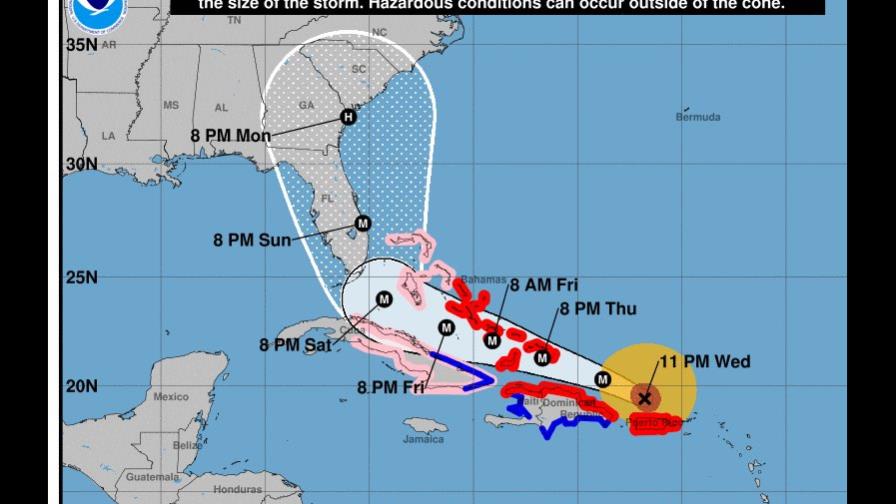 Lluvias de Irma empiezan a sentirse en el este de República Dominicana