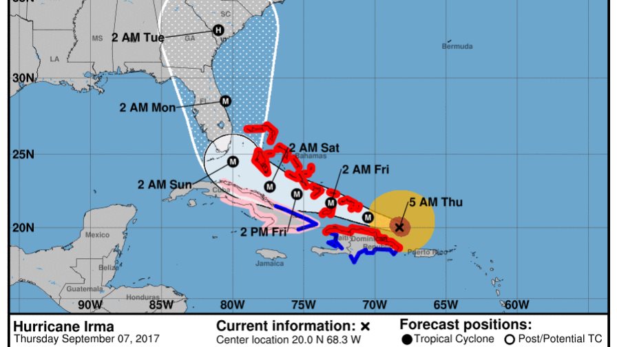 Irma avanza hacia el Norte de la isla; prevén inundaciones por lluvias en las próximas horas