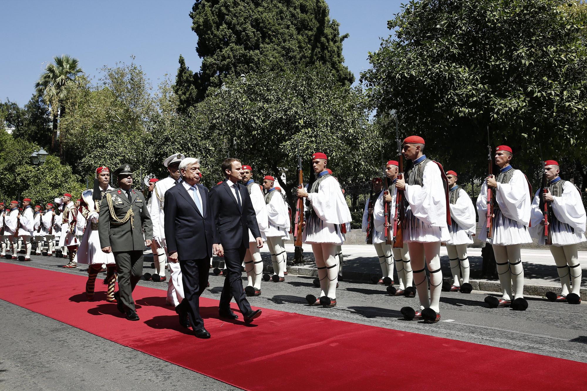 Visita de Macron a Grecia 