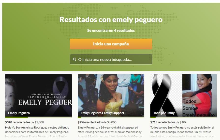 Piden dinero a nombre de Emely Peguero; familia niega que solicite ayuda económica
