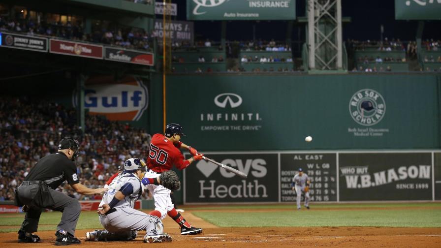 Rafael Devers, doble y dos hits en el triunfo de Boston sobre Tampa Bay 