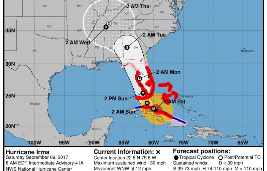 El huracán Irma sigue perdiendo fuerza tras tocar tierra en Cuba 
