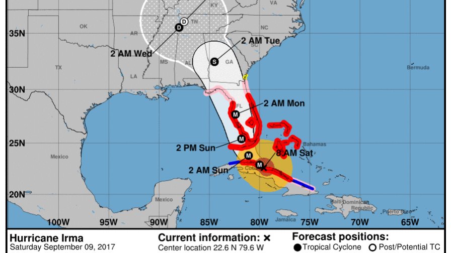 El huracán Irma sigue perdiendo fuerza tras tocar tierra en Cuba 