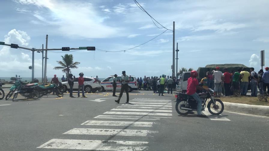 Patana arrolla delivery en la avenida George Washington Patana arrolla delivery en la avenida George Washington