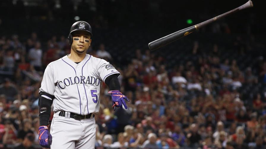 Carlos González pega 2 jonrones y Rockies ganan de nuevo a Arizona 