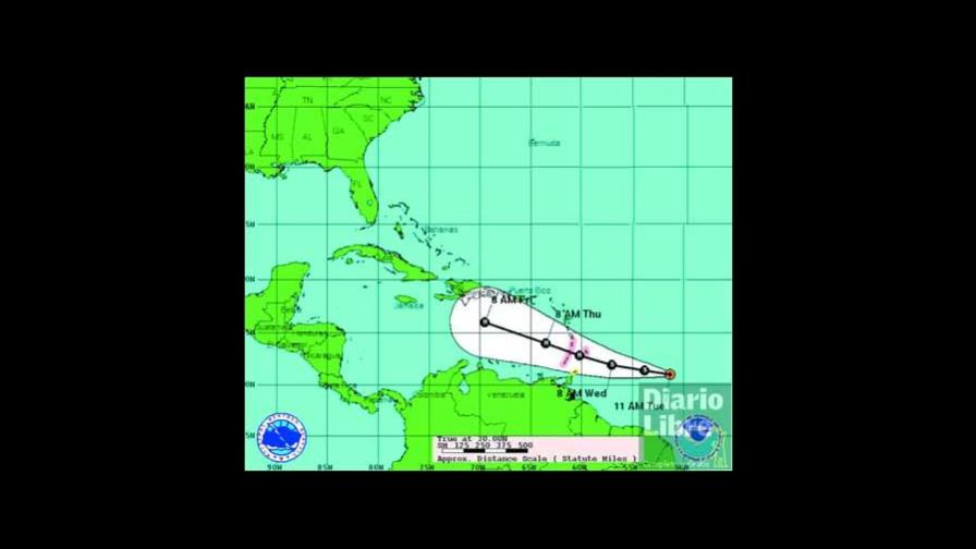 Alertan a población ante el curso que sigue la tormenta Emily