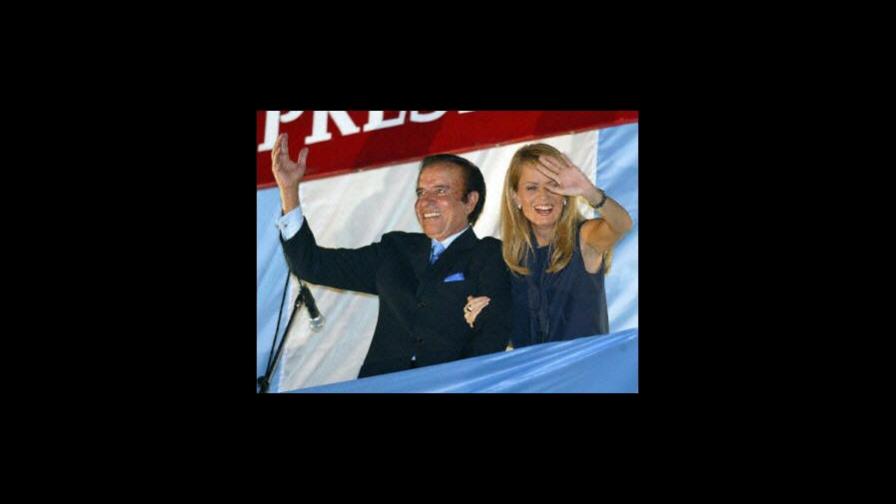 Menem y Bolocco reaparecen en televisión como un matrimonio