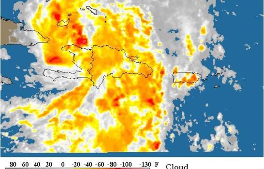 Alpha abandona RD con secuela de lluvias y evacuados