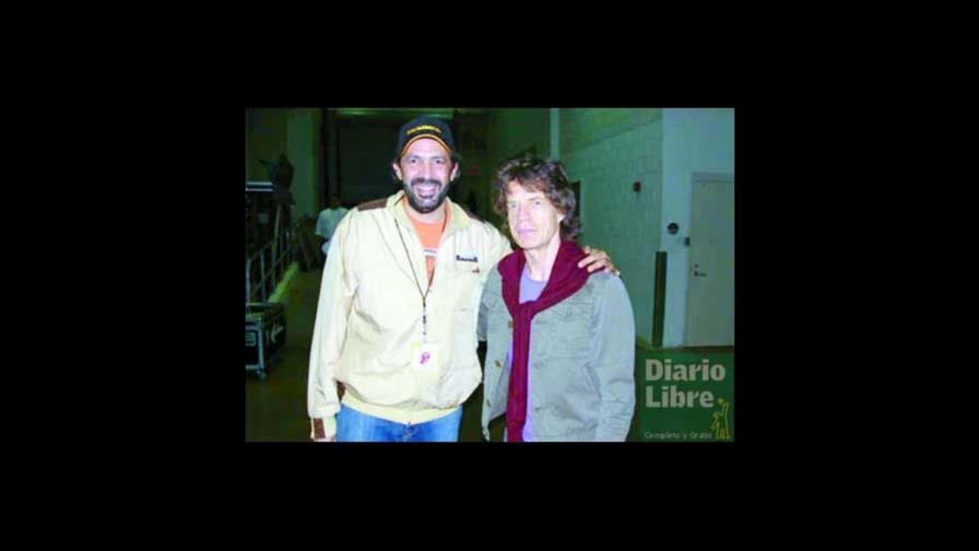 Juan Luis Guerra junto a The Rolling Stones