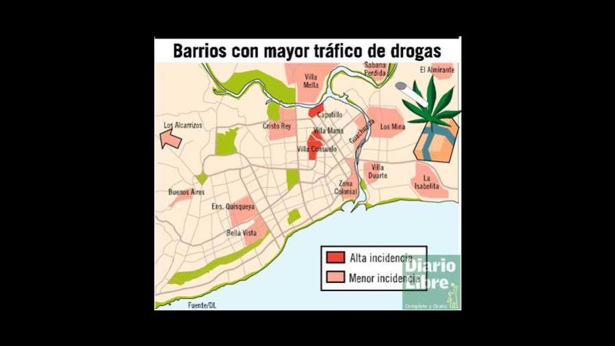 Citan barrios calientes por drogas