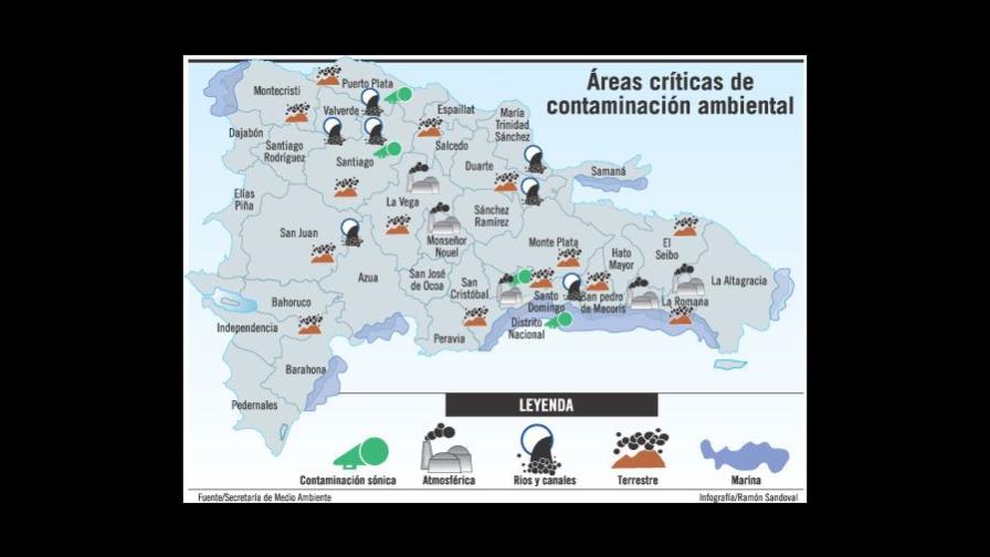 Señalan lugares más contaminados de RD Señalan lugares más contaminados de RD