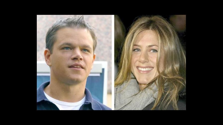 Matt Damon y Jennifer Aniston, actor y actriz más rentables de Hollywood