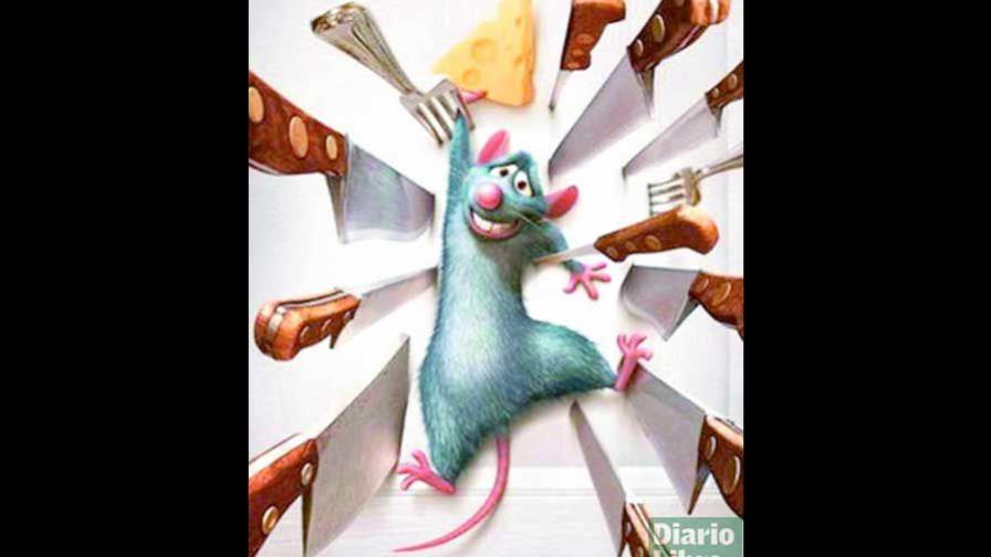 Ratatouille sube la vara en la animación Ratatouille sube la vara en la animación