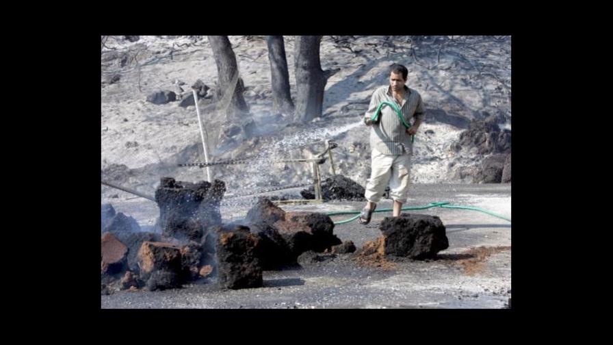 Numerosos incendios continúan quemando los bosques en Grecia