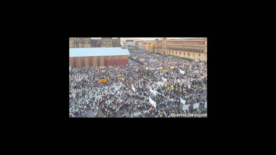 Mexicanos marchan contra TLC con EEUU