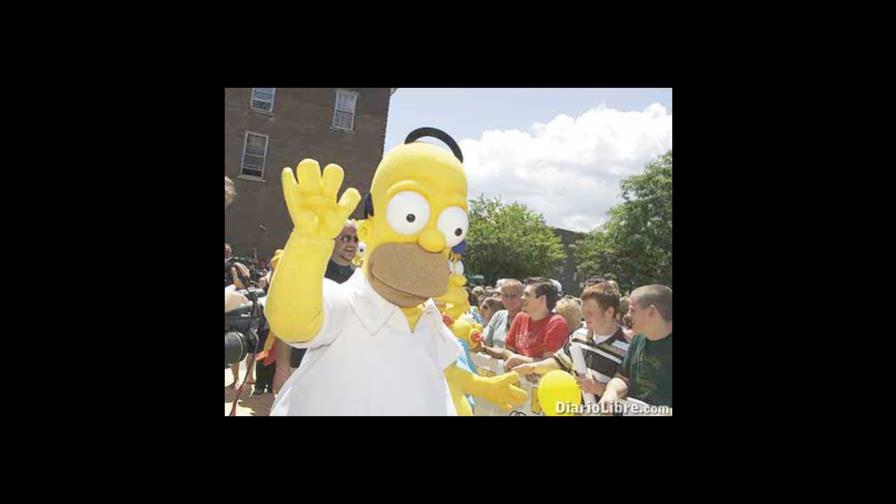 Homero Simpson, con Barack Obama