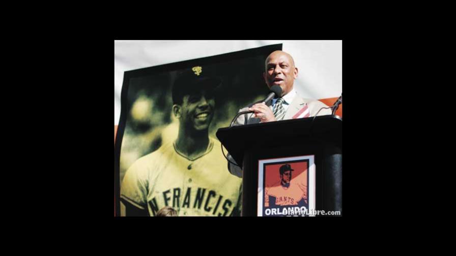 Orlando -Peruchín- Cepeda en Salón de la Fama San Francisco Orlando -Peruchín- Cepeda en Salón de la Fama San Francisco